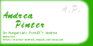 andrea pinter business card